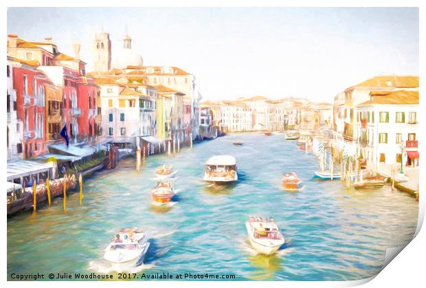 The Grand Canal Print by Julie Woodhouse