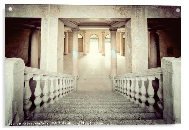 Stepping down to hallway Acrylic by Svetlana Sewell