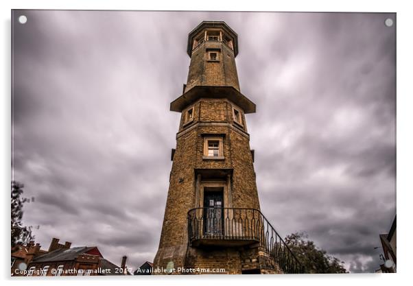 Upper Lighthouse In Old Harwich Acrylic by matthew  mallett