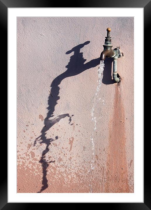 Water Tap Framed Mounted Print by Tony Bates