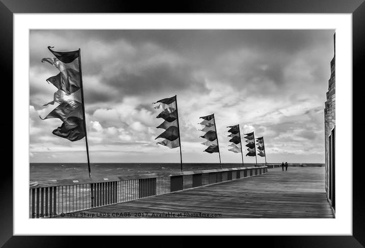 A WALK ON THE PIER Framed Mounted Print by Tony Sharp LRPS CPAGB