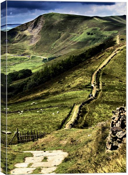 The Great Ridge Derbyshire Canvas Print by Darren Burroughs