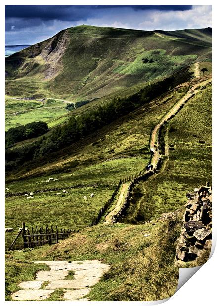 The Great Ridge Derbyshire Print by Darren Burroughs