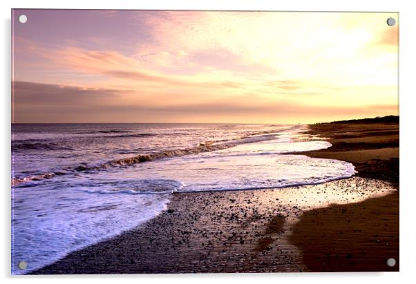 Beach Sunset. Acrylic by Darren Burroughs
