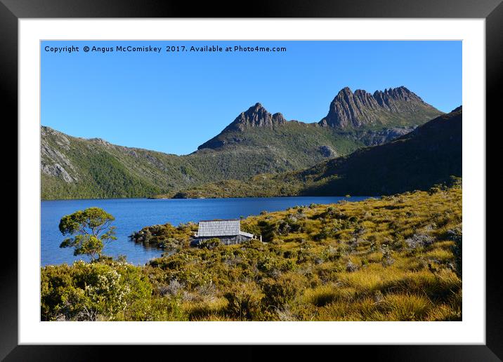 Dove Lake in Cradle Mountain National Park Framed Mounted Print by Angus McComiskey