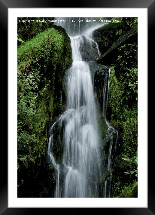 Falling Water Framed Mounted Print by Sally Morningstar