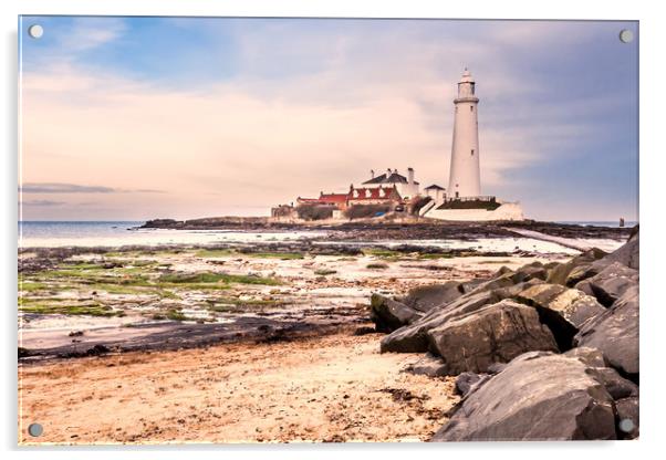 Colourful St Mary's Acrylic by Naylor's Photography