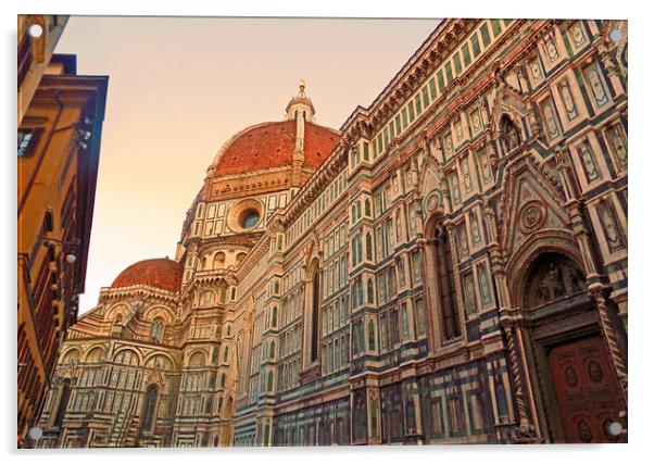 Duomo Firenze Acrylic by paul ratcliffe