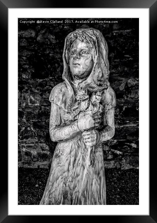 A Wooden Lady Framed Mounted Print by Kevin Clelland