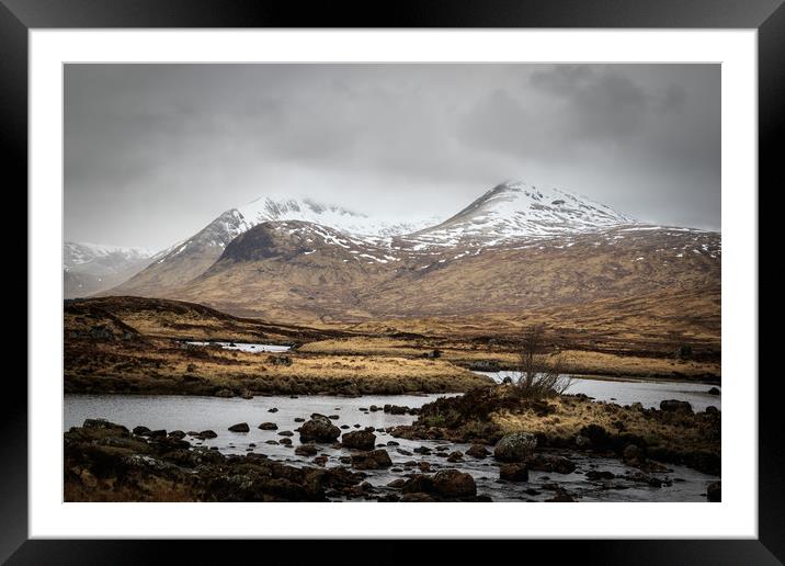 Rannoch Moor   Framed Mounted Print by chris smith