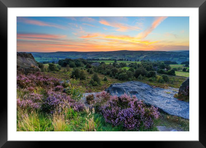 Norland Sunset  Framed Mounted Print by chris smith