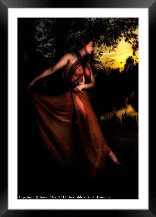 Dance into the Sunset Framed Mounted Print by Trevor Ellis