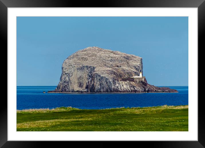 Bass Rock Framed Mounted Print by Valerie Paterson