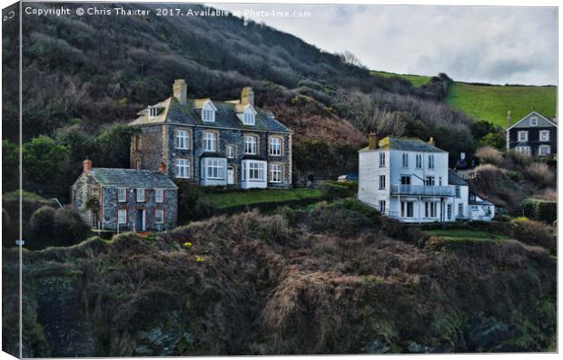 Fern Cottage Port Isaac Canvas Print by Chris Thaxter
