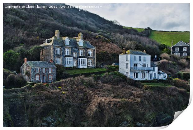Fern Cottage Port Isaac Print by Chris Thaxter