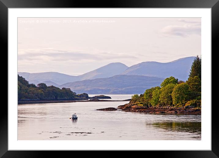 Looking to the Isle of Mull Framed Mounted Print by Chris Thaxter