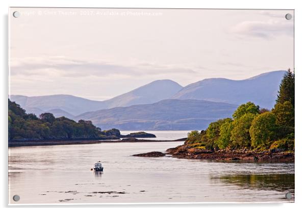 Looking to the Isle of Mull Acrylic by Chris Thaxter