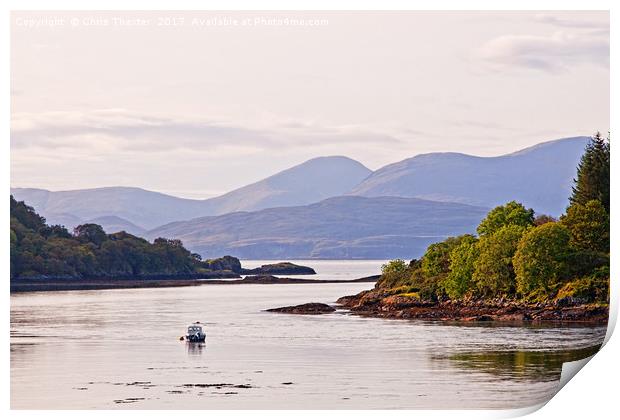 Looking to the Isle of Mull Print by Chris Thaxter