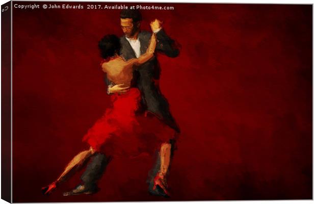 Tango Canvas Print by John Edwards