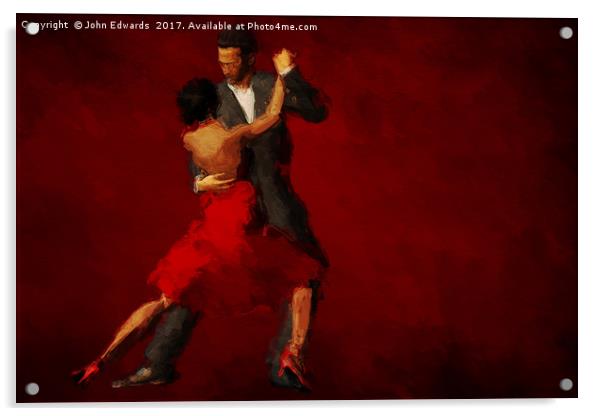 Tango Acrylic by John Edwards