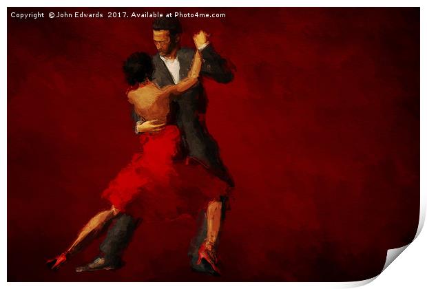 Tango Print by John Edwards