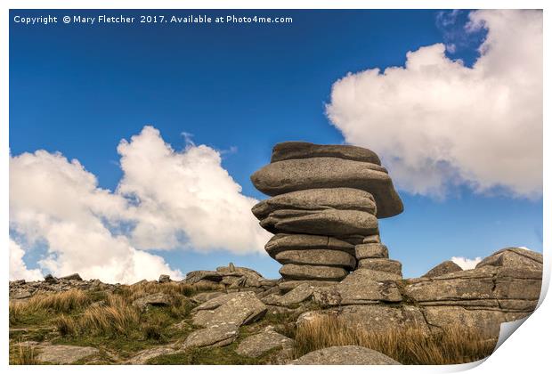 Cheesewring, Bodmin Moor Print by Mary Fletcher