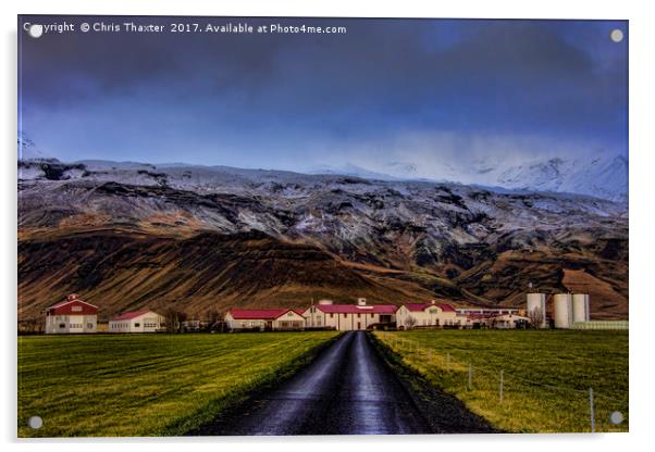 Eyjafjallajokull Volcano  Iceland Acrylic by Chris Thaxter