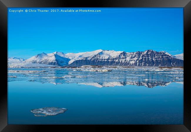 Ice lagoon 2 Iceland Framed Print by Chris Thaxter