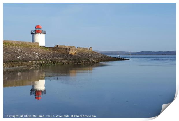 Reflected Lighthouse Print by Chris Williams