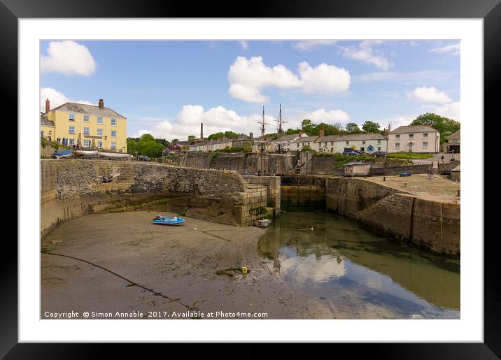 Charlestown Harbour Framed Mounted Print by Simon Annable