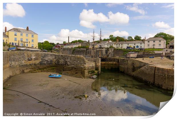 Charlestown Harbour Print by Simon Annable