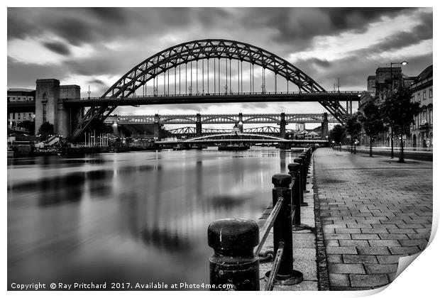 Newcastle Quayside Print by Ray Pritchard