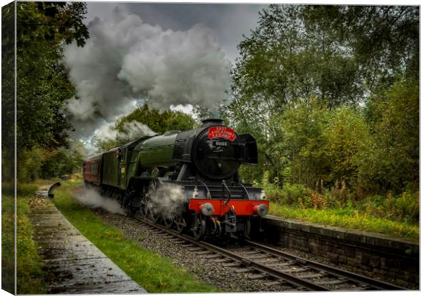 Flying Scotsman passing through Stubbins Canvas Print by David Oxtaby  ARPS