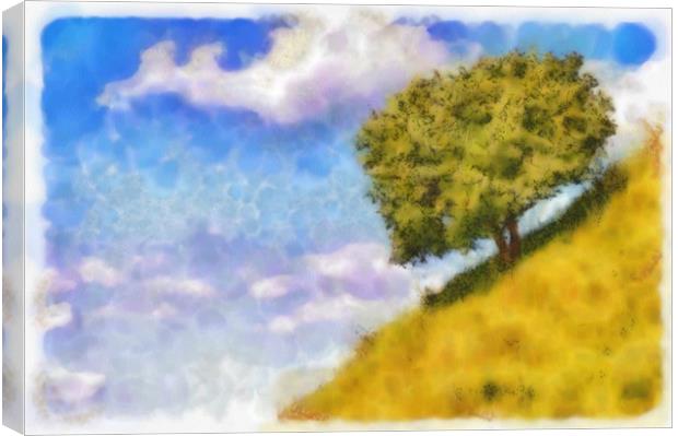 The tree on the hill Canvas Print by Michael Goyberg