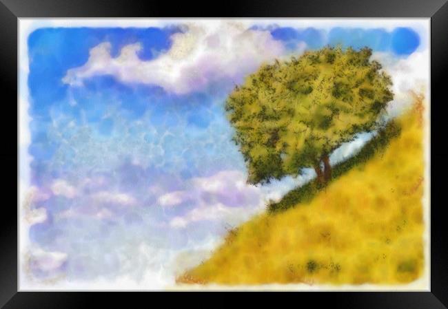 The tree on the hill Framed Print by Michael Goyberg