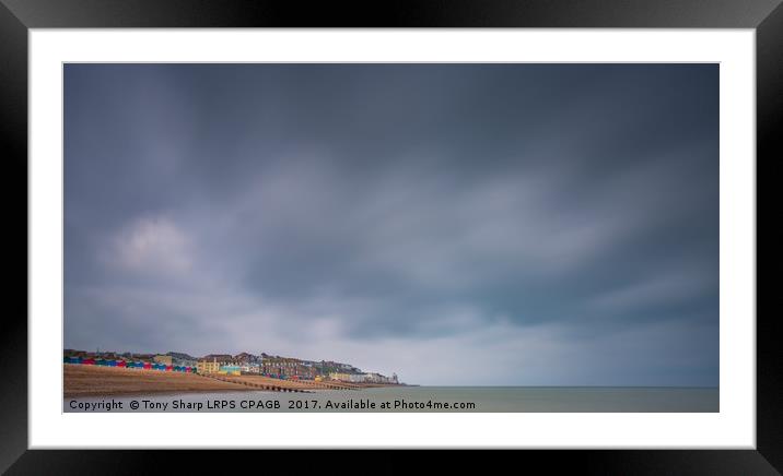 HASTINGS VIEWED FROM AFAR Framed Mounted Print by Tony Sharp LRPS CPAGB