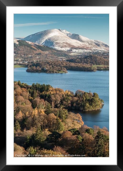 Blencathra, Lake District Framed Mounted Print by Liz Withey