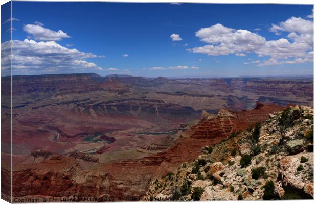 A Marvelous Grand Canyon View Canvas Print by Christiane Schulze
