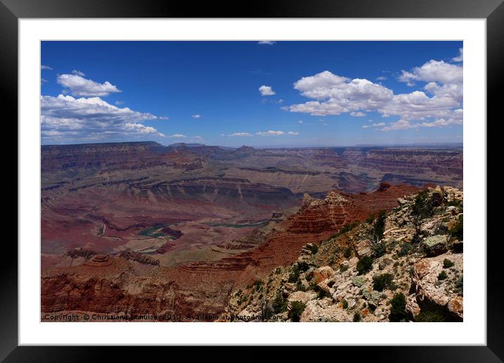 A Marvelous Grand Canyon View Framed Mounted Print by Christiane Schulze