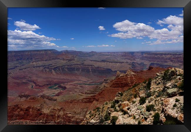 A Marvelous Grand Canyon View Framed Print by Christiane Schulze