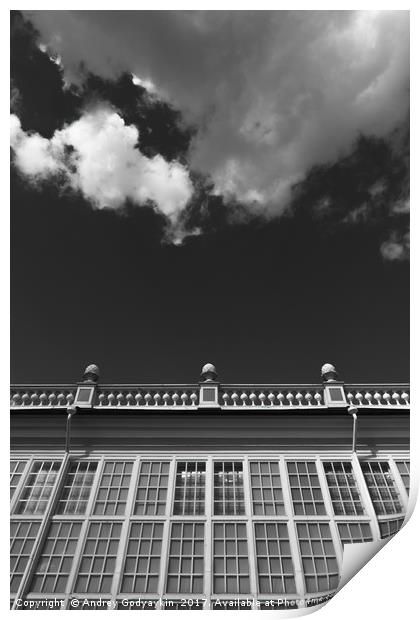 Building and cloud #5340 Print by Andrey  Godyaykin