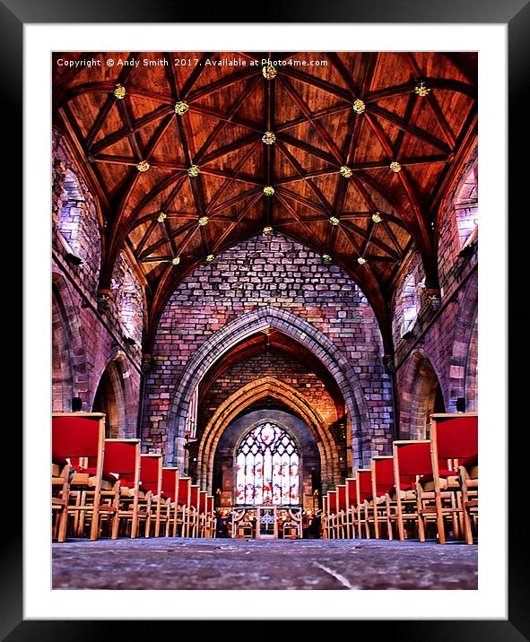 St Asaph Cathedral Framed Mounted Print by Andy Smith