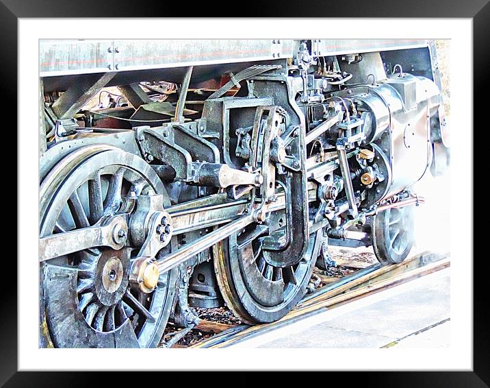 The Mighty Iron Horse Framed Mounted Print by Andy Smith