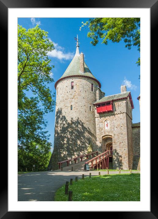 Castell Coch Framed Mounted Print by Steve Purnell