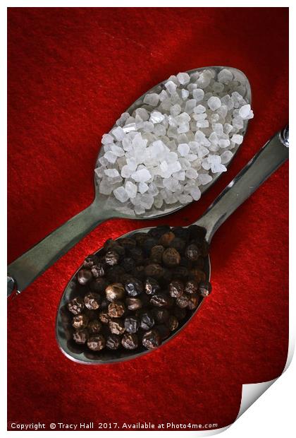 Peppercorns and Rocksalt Print by Tracy Hall