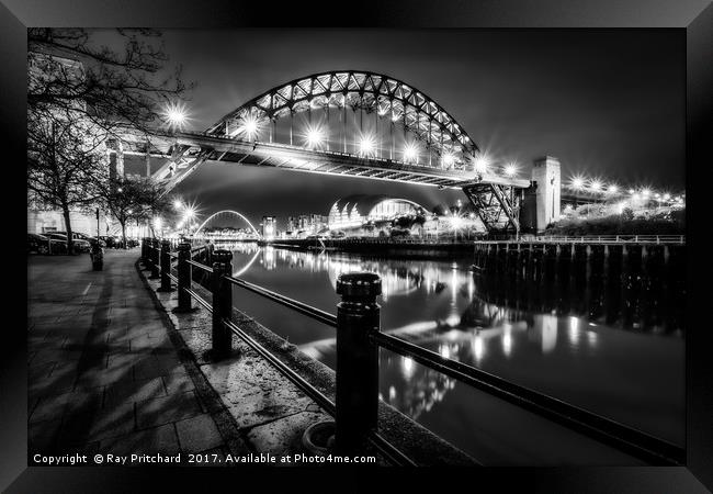 Newcastle Quayside Framed Print by Ray Pritchard