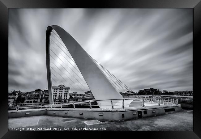 Gateshead Millennium Bridge Framed Print by Ray Pritchard