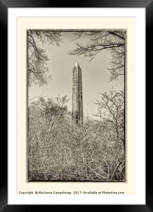 The Obelisk II Framed Mounted Print by Marianne Campolongo