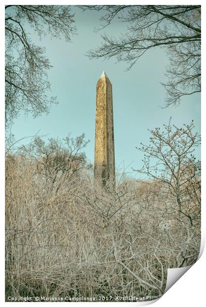 The Obelisk I Print by Marianne Campolongo