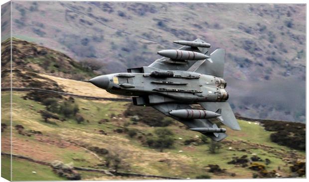 RAF Tornado GR4 in Wales Canvas Print by Philip Catleugh